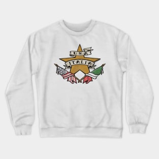 U.S.A. - ITALIA Tattoo Flash Crewneck Sweatshirt